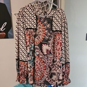 Floral Geometric Women's Blouse